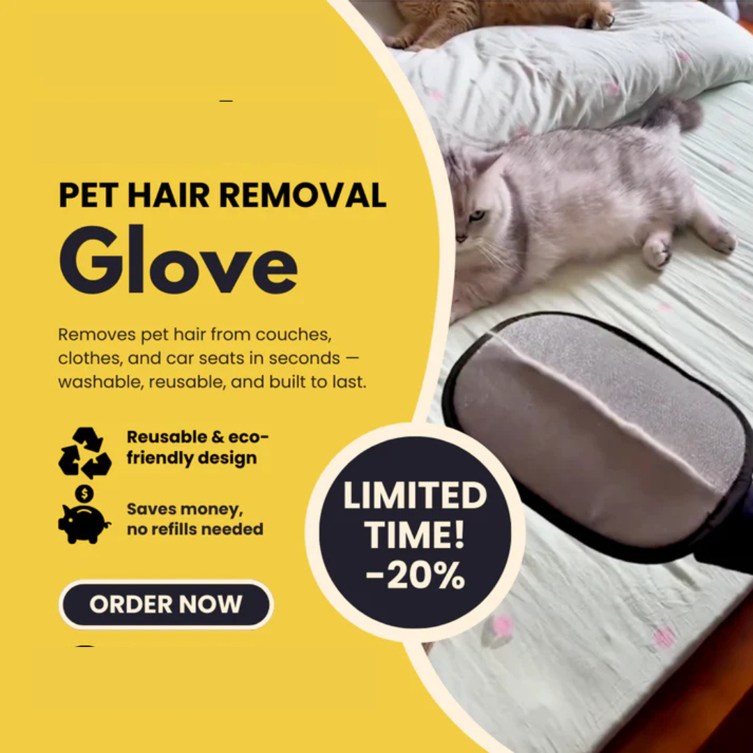 Pet Hair Remover Glove™ - Buy 1 Get 1 Free -